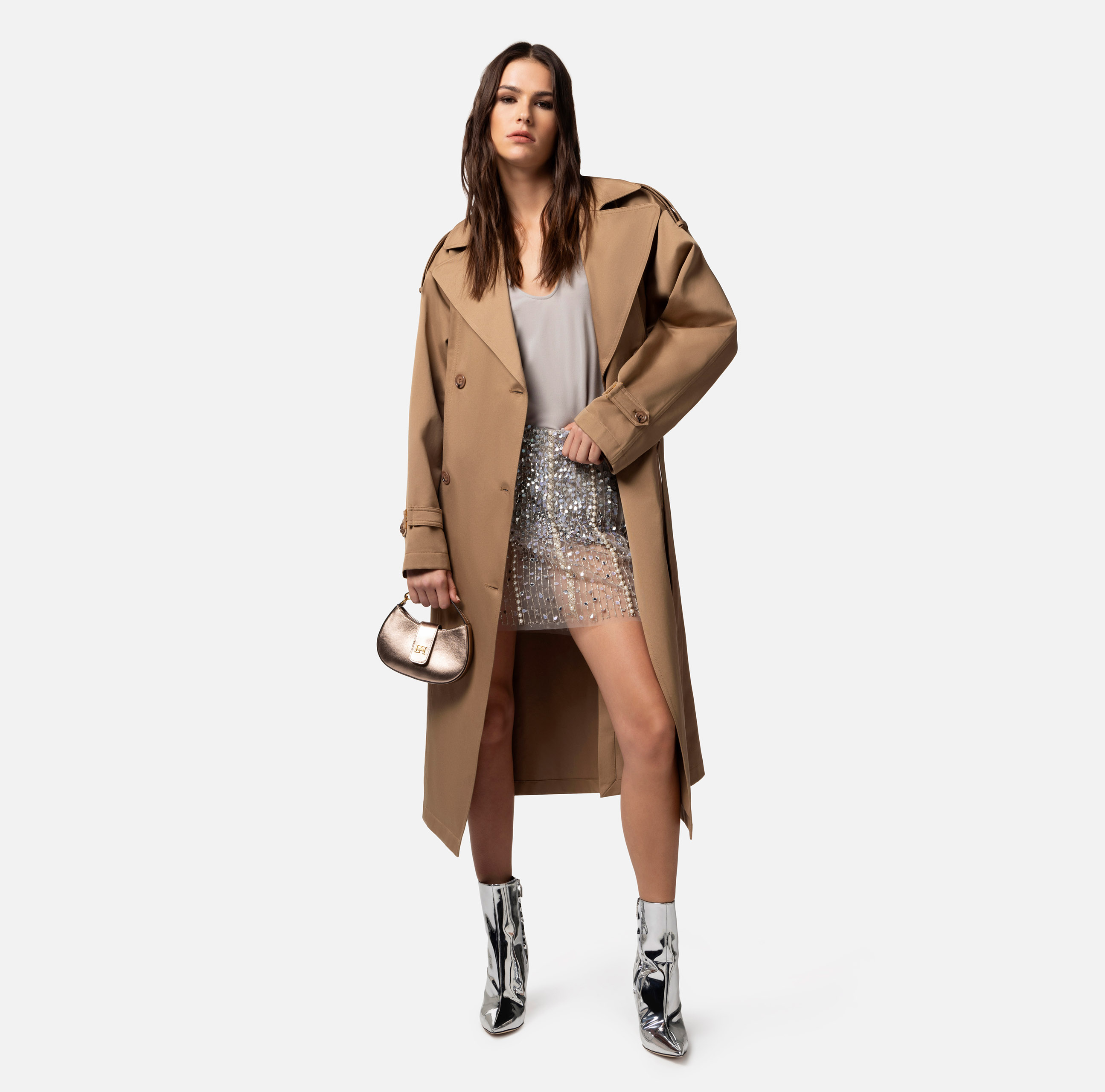 Trench over in cotone - Elisabetta Franchi