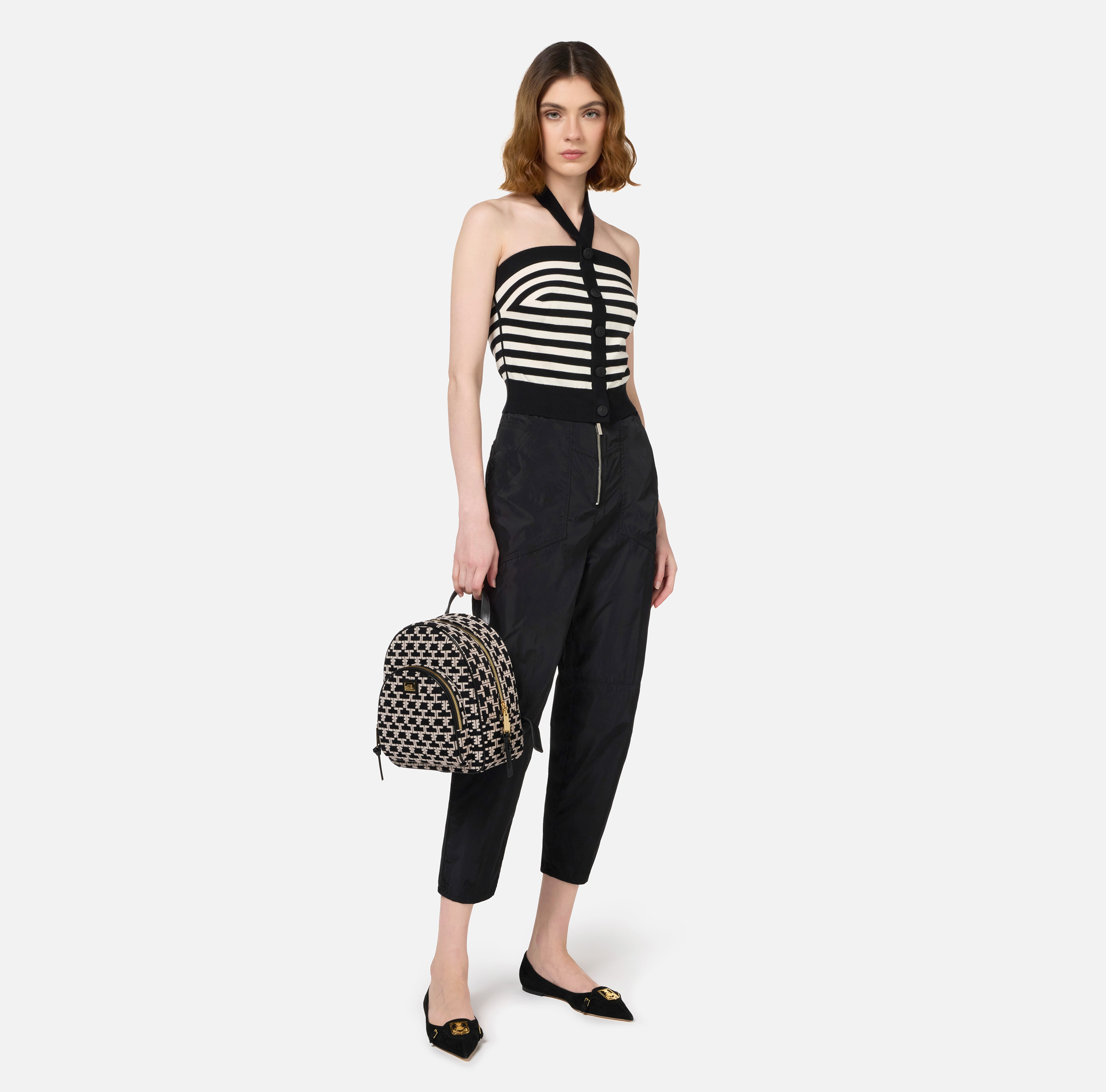 Striped wool top - Elisabetta Franchi