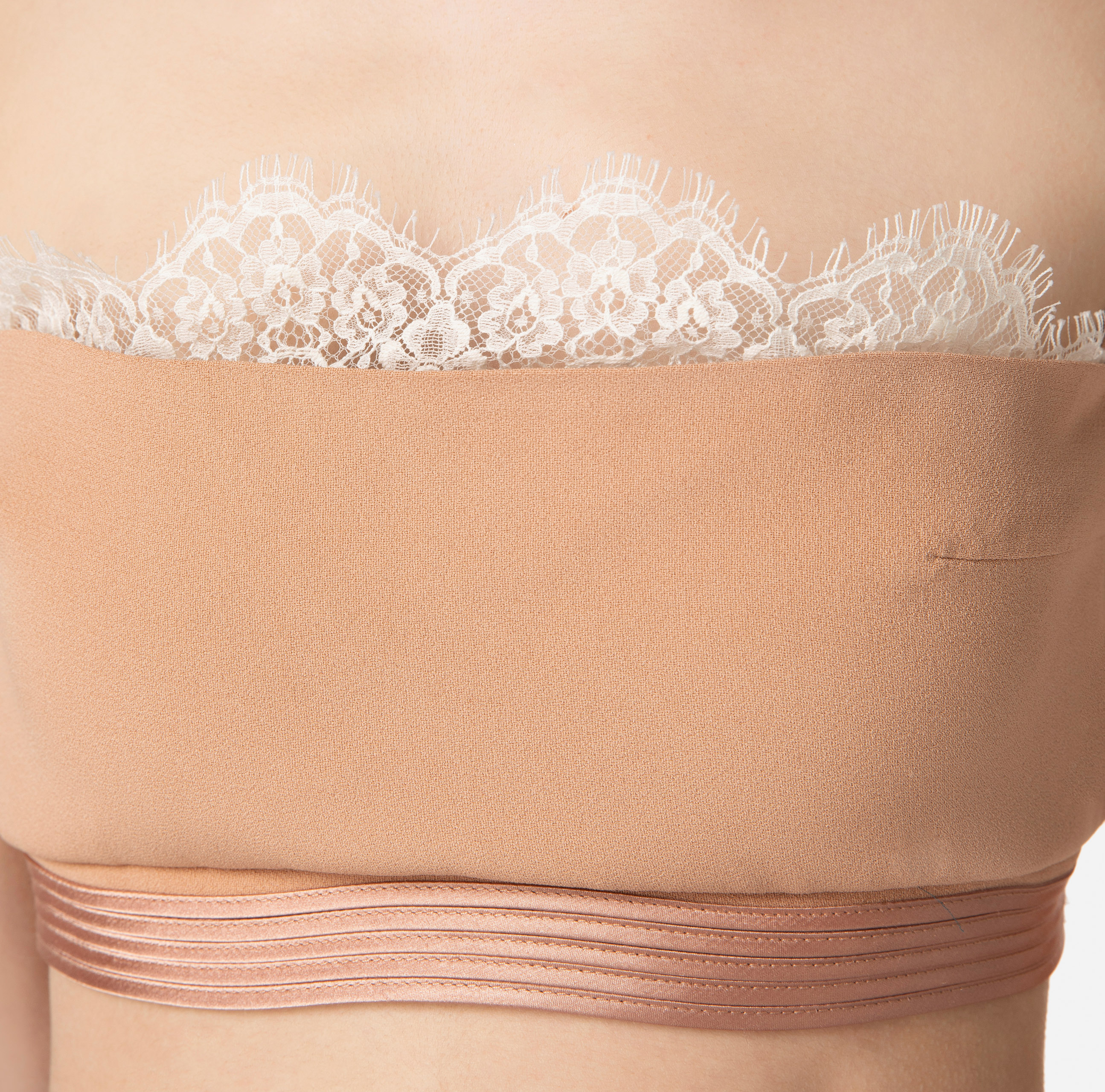 Top in crêpe fabric with lace - Elisabetta Franchi