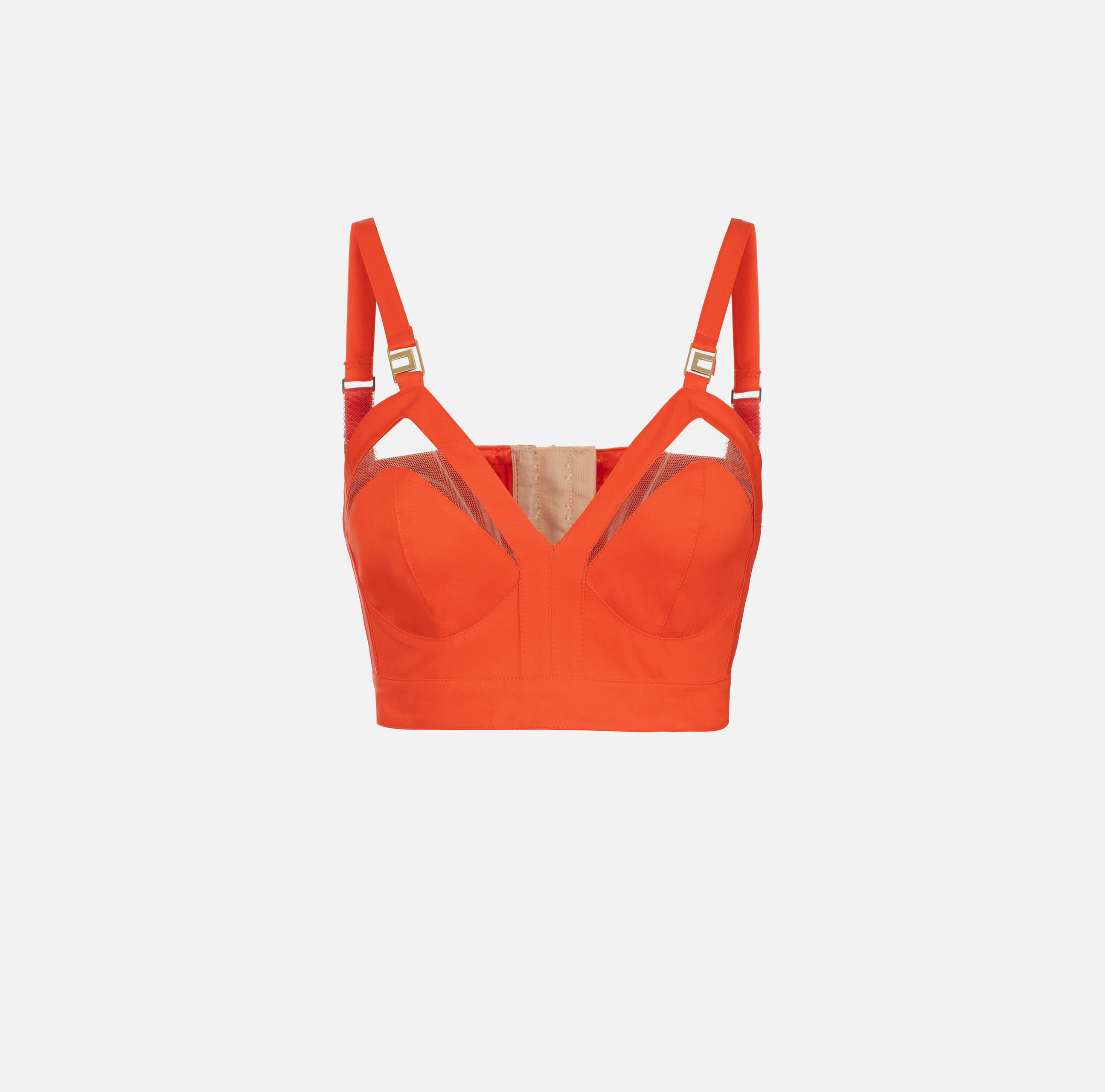 Bustier top in cotton with cut-out - ABBIGLIAMENTO - Elisabetta Franchi