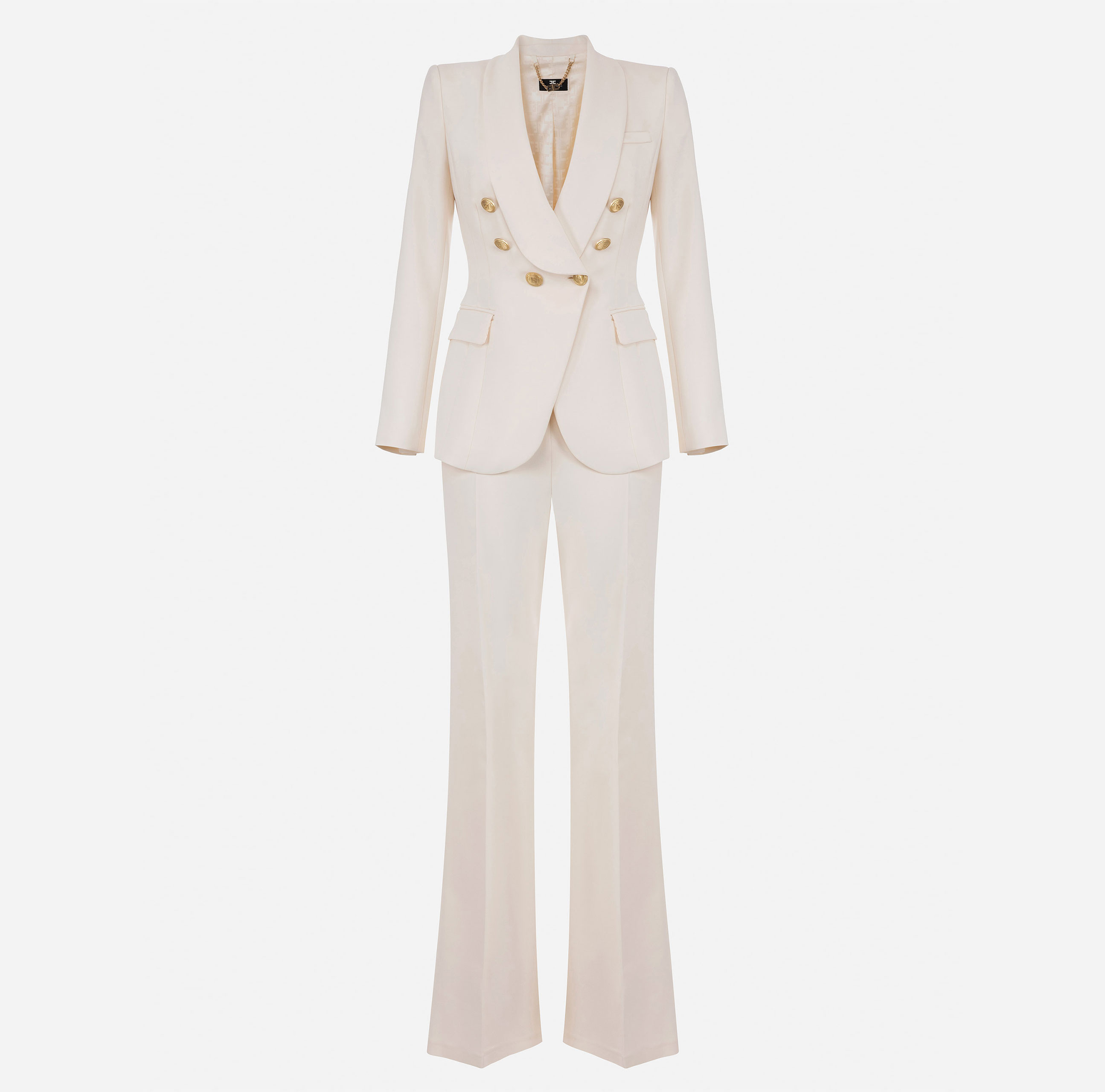 Suit with trousers and double-breasted jacket - Elisabetta Franchi