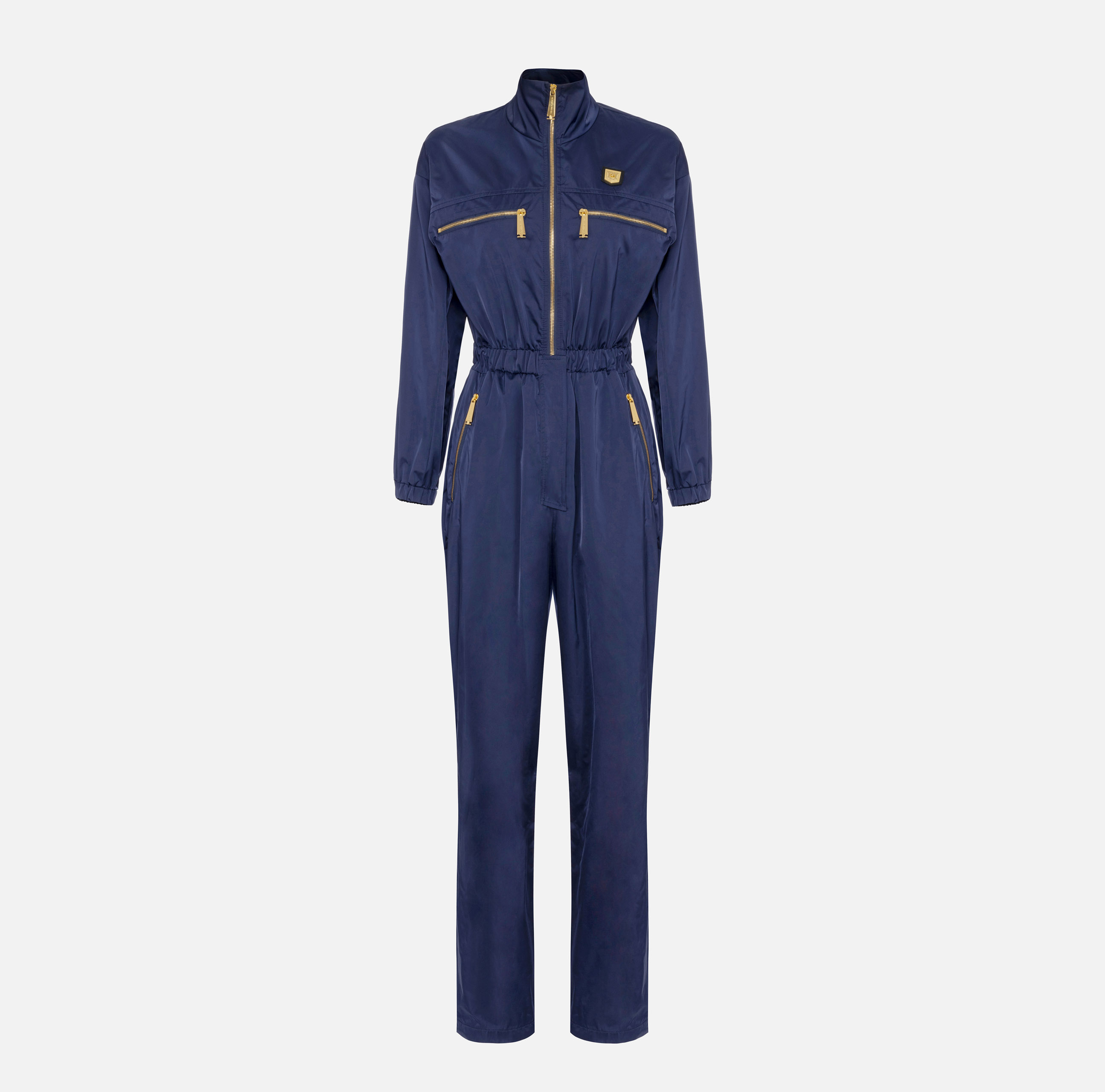 Cargo jumpsuit in technical nylon with zip - ABBIGLIAMENTO - Elisabetta Franchi