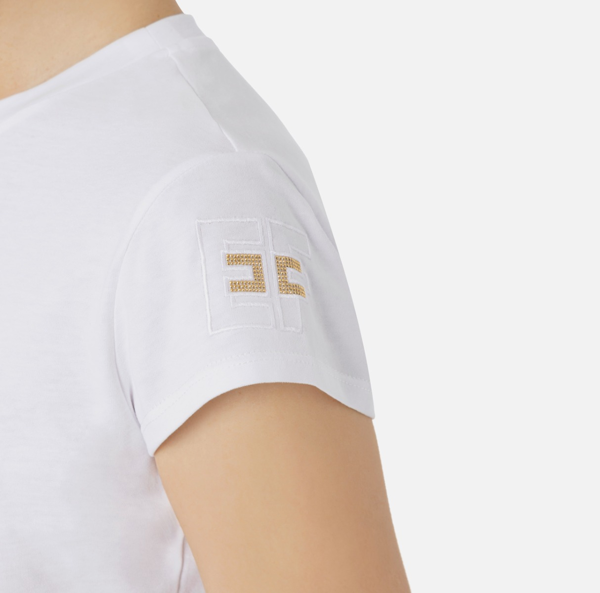Jersey t-shirt with embroidery - Elisabetta Franchi