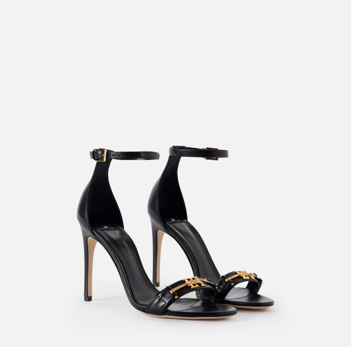 Leather sandals with horsebit - Elisabetta Franchi