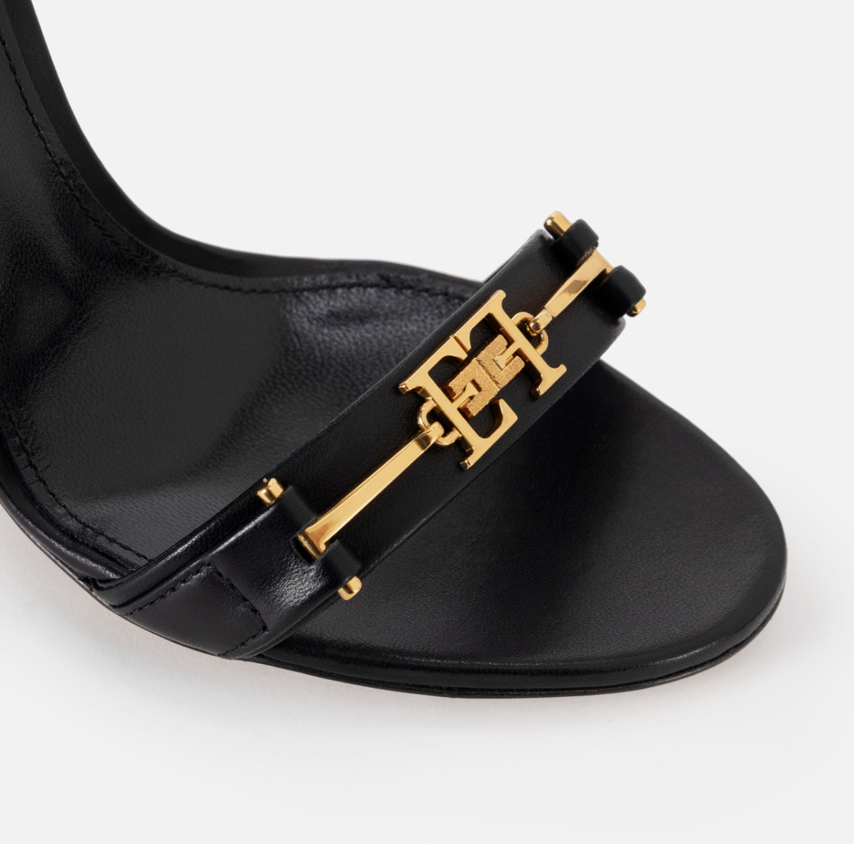 Skórzane sandały z klamrą - Elisabetta Franchi